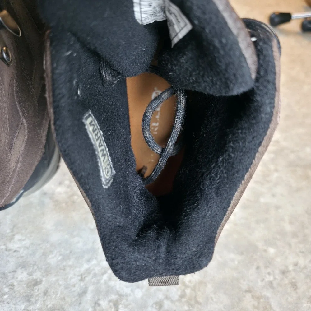 Merrell Moab Polar Brown Duck Boots Mens 9 Waterproof Hiking Insulated 400 Gram